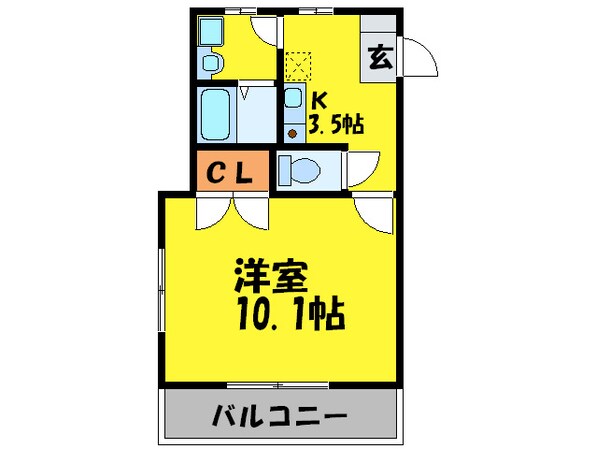 コーポラス若竹の物件間取画像